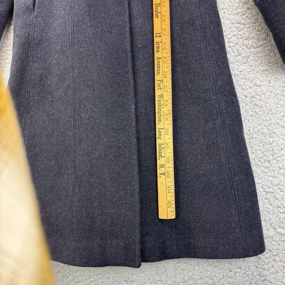 Victorian Edwardian Wool Jacket Driving Coat Fur Collar Sleeve Italy Sz 38 8 VTG